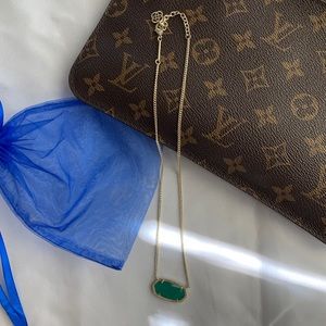 Kendra Scott Dylan Gold Emerald Cat Eye